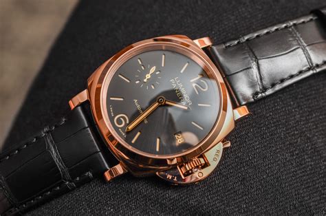 panerai luminor due rose gold